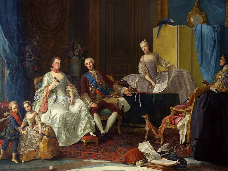1722-Giuseppe Baldrighi - La famiglia di Don Filippo di Borbone